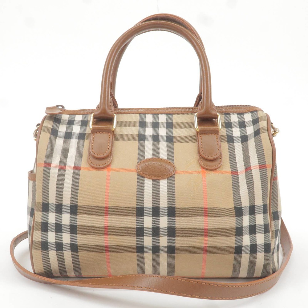 Authentic BURBERRY Canvas Leather 2-Way Crossbody bag